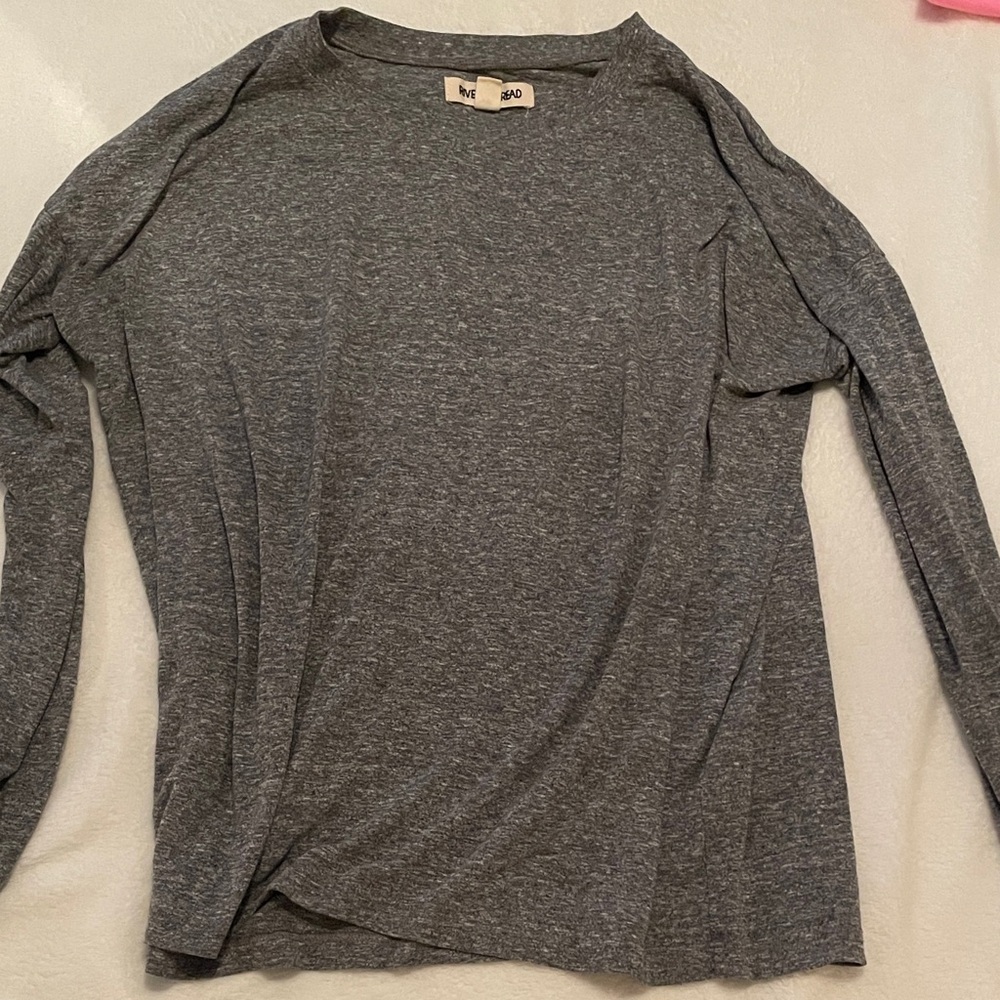 Rivet & Thread/Madewell Gray Long Sleeve Top